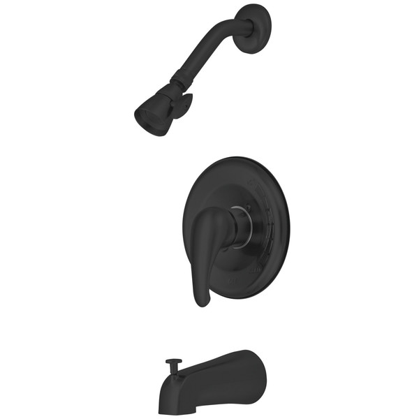 Chatham Tub and Shower Faucet, Matte Black, Wall Mount KB650